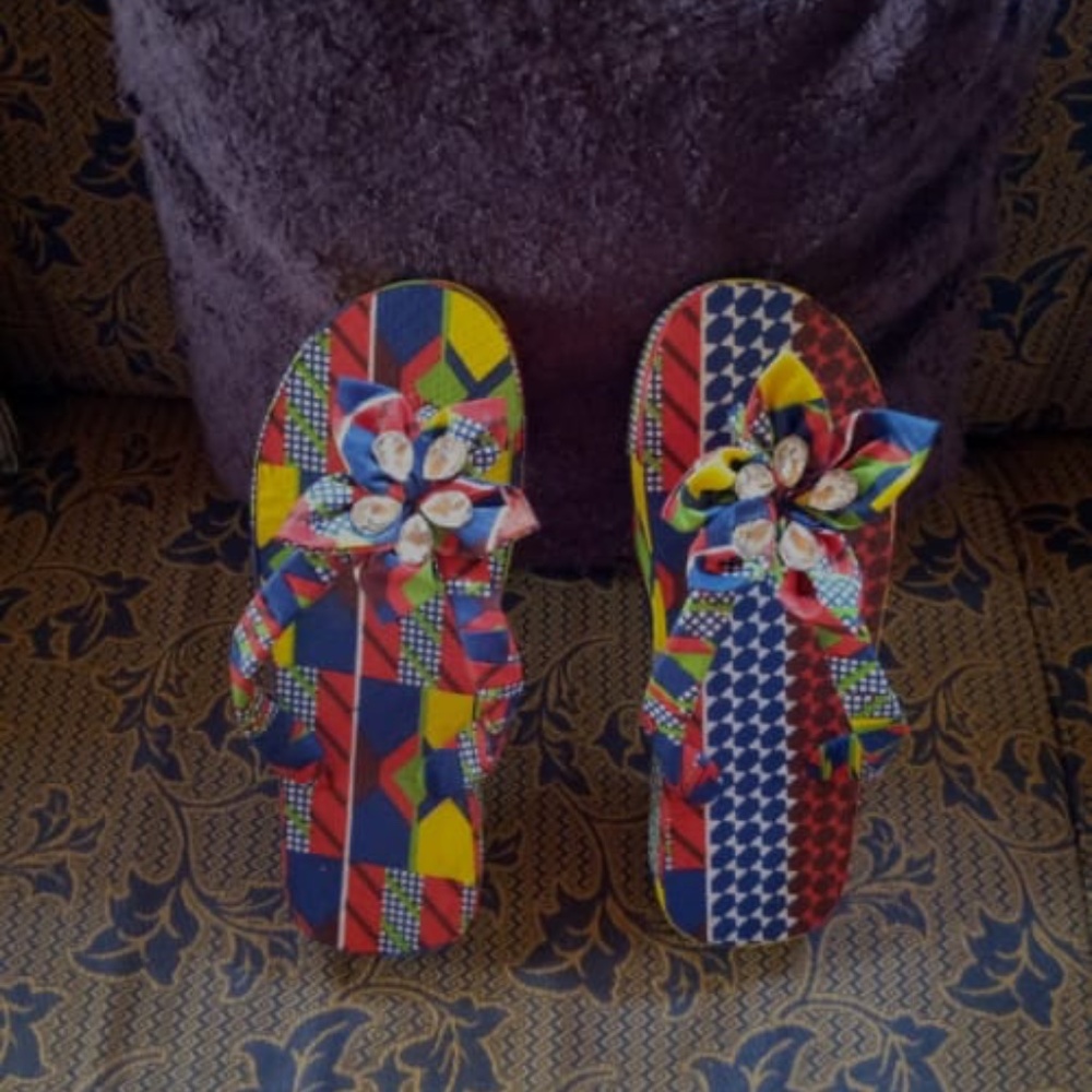 Hand made African slippers